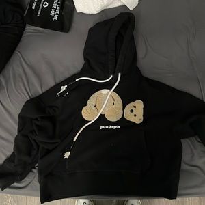 palm angels black bear hoodie
